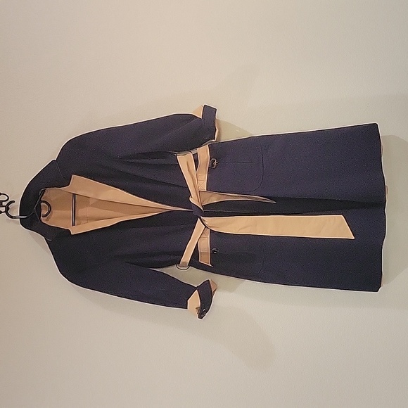 Etienne Aigner Jackets & Blazers - Reversible navy/camel , Structured Trench